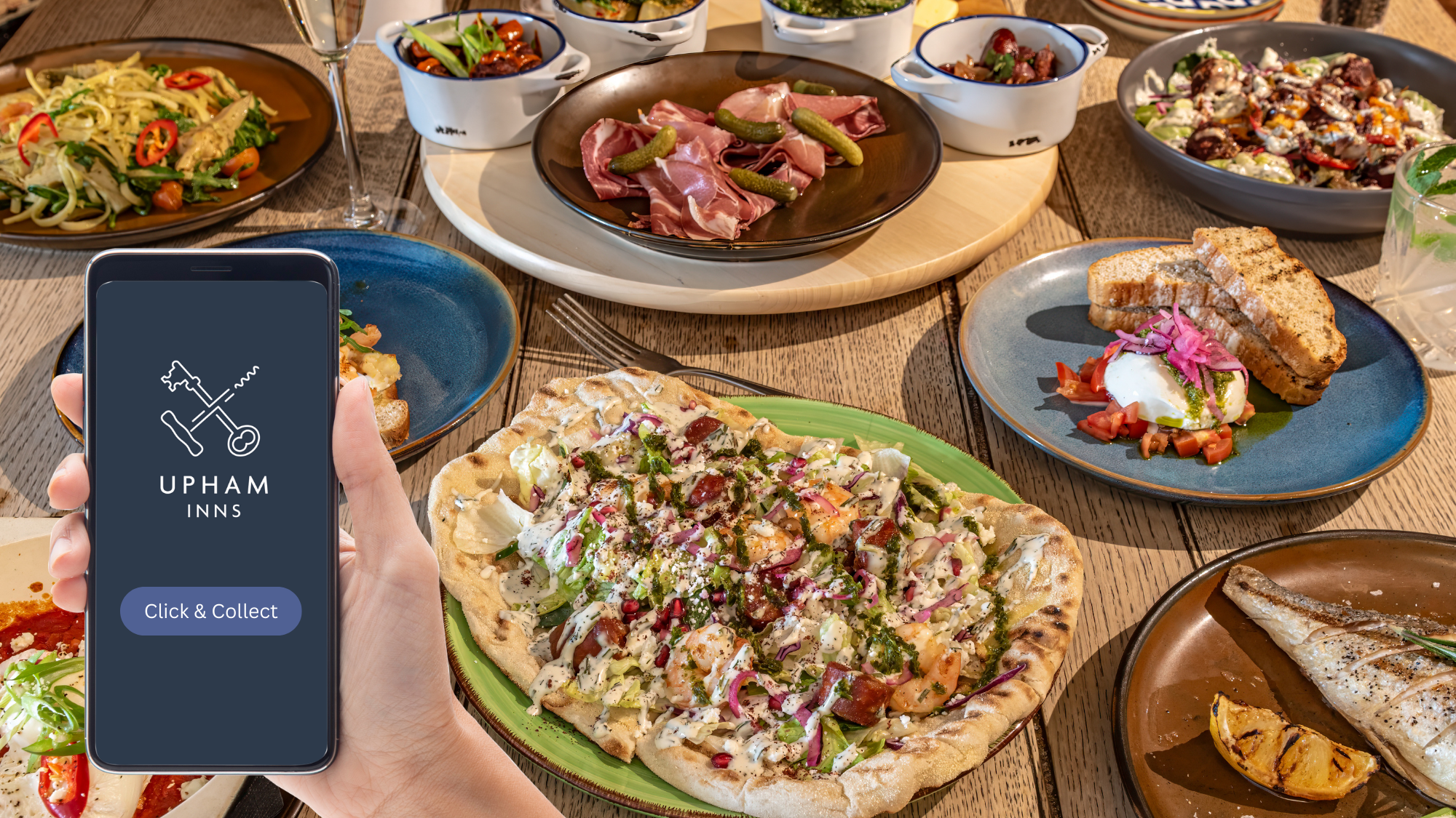 Click & Collect to pick up our food for takeaway anywhere in Amport, near Andover